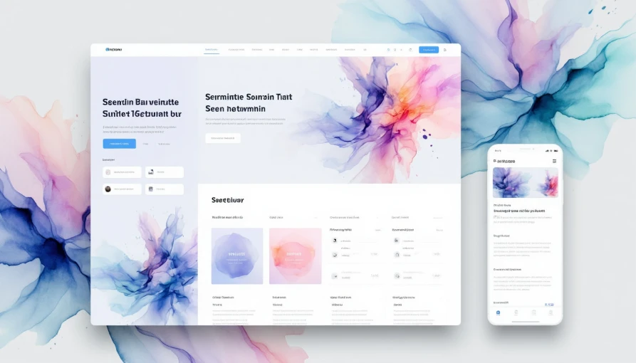Пример современного веб-дизайна и пользовательского интерфейса (UI/UX)